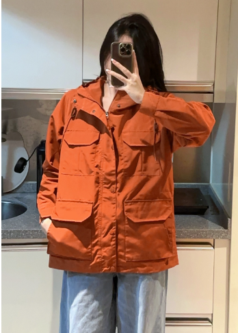 Load image into Gallery viewer, Orange Lightweight Jacket