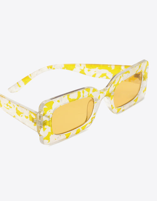 Load image into Gallery viewer, Tortoiseshell Rectangle Polycarbonate Sunglasses