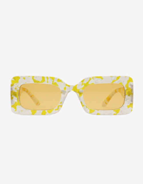 Load image into Gallery viewer, Tortoiseshell Rectangle Polycarbonate Sunglasses