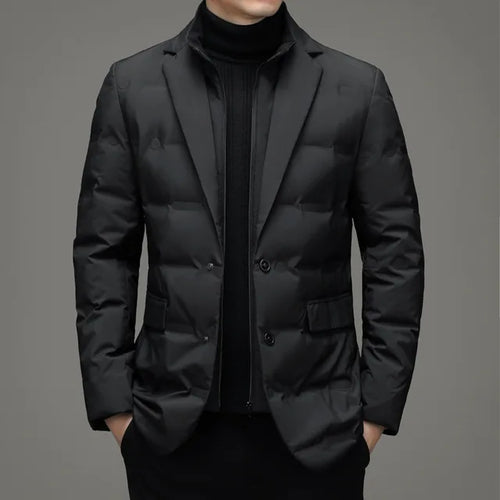 Load image into Gallery viewer, Men's Winter Fake Two-piece Warm Blazer