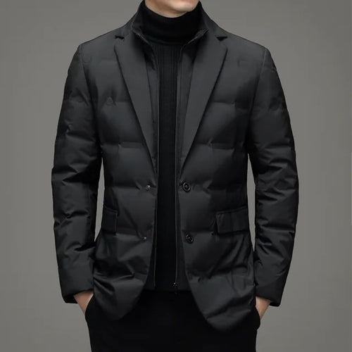 Load image into Gallery viewer, Men's Winter Fake Two-piece Warm Blazer