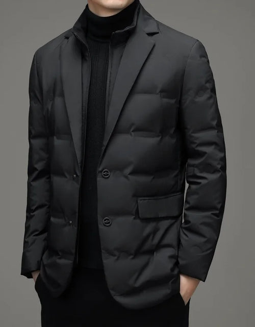 Load image into Gallery viewer, Men's Winter Fake Two-piece Warm Blazer