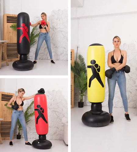 Fitness inflatable boxing column