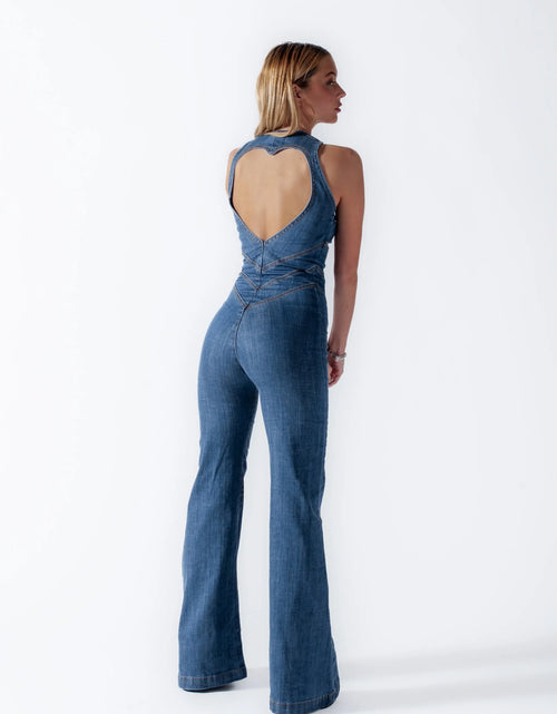 Load image into Gallery viewer, Backless Heart Jumpsuit
