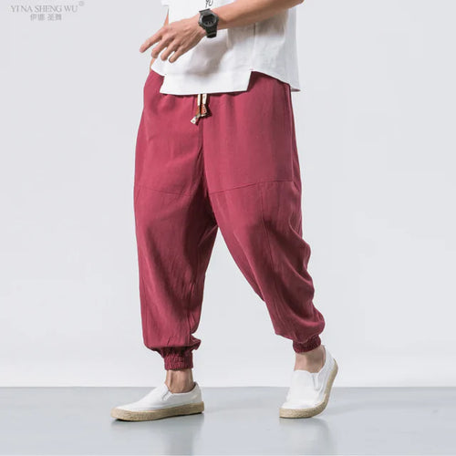 Load image into Gallery viewer, Men Kimono Haori Trousers
