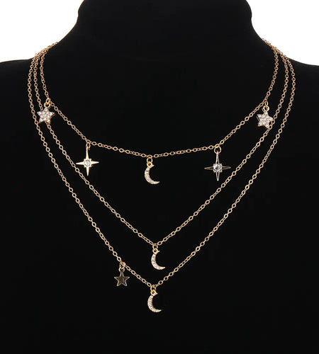 Vintage Crystal Pendant Necklace