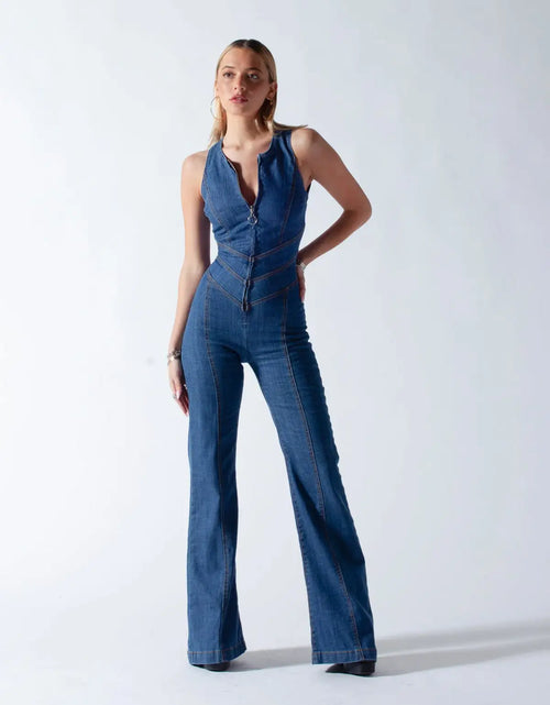 Load image into Gallery viewer, Backless Heart Jumpsuit
