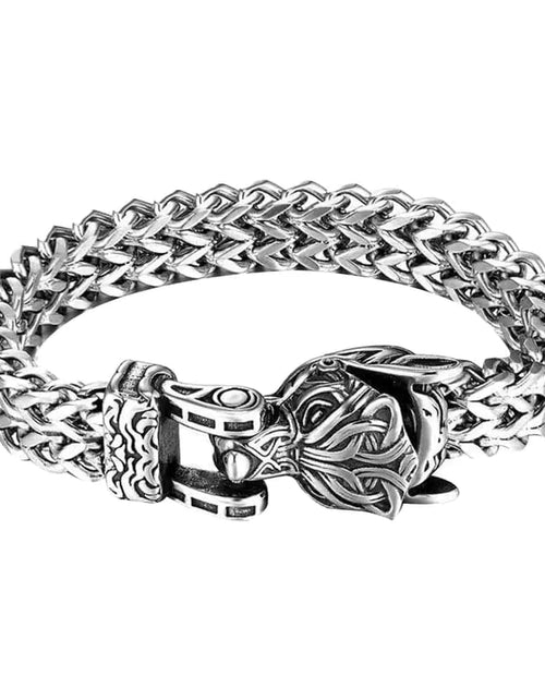 Load image into Gallery viewer, Wolf&#39;s Head Bracelet
