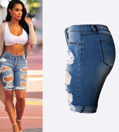 Bermuda Ripped Shorts