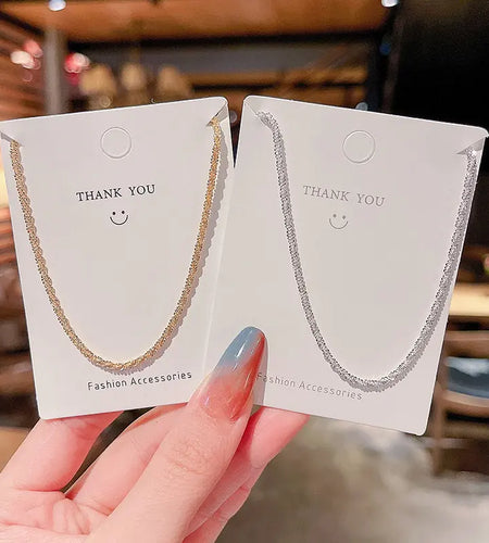 Clavicle Titanium Steel Choker Necklace