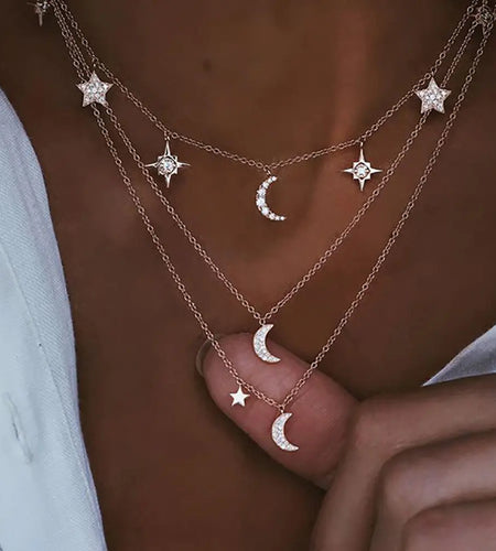 Vintage Crystal Pendant Necklace