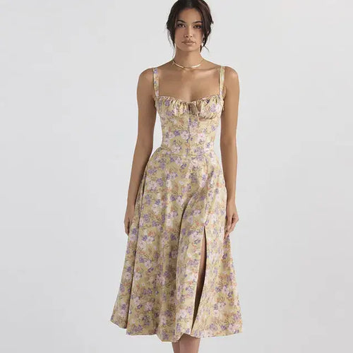 Load image into Gallery viewer, Summer Floral  A-line Dress
