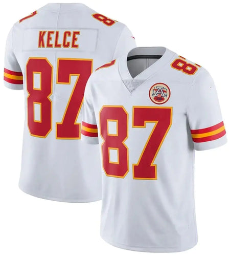 Men's Kansas City Chiefs Travis Kelce White Jersey