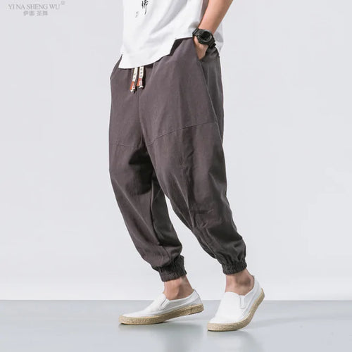 Load image into Gallery viewer, Men Kimono Haori Trousers
