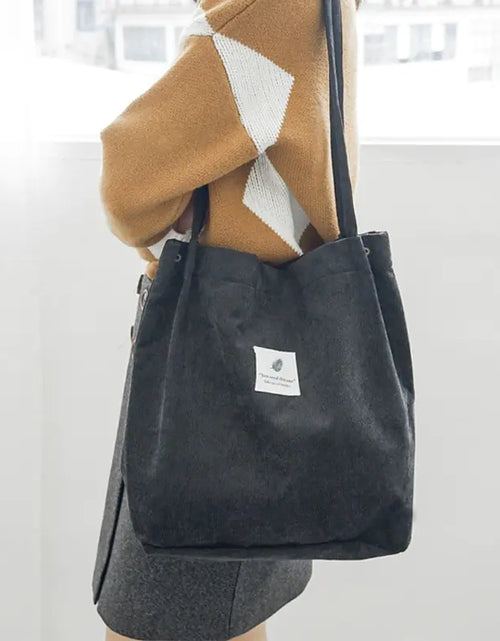 Load image into Gallery viewer, Women Corduroy Canvas Shoulder Bags
