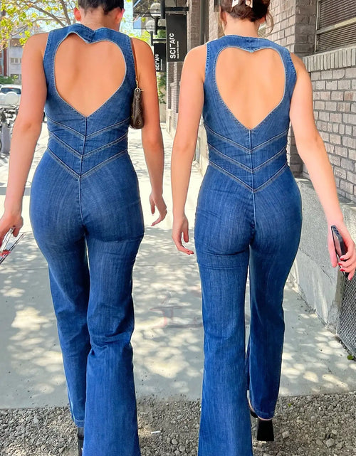 Load image into Gallery viewer, Backless Heart Jumpsuit
