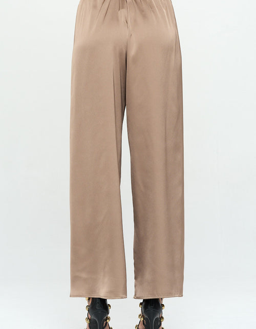 Load image into Gallery viewer, Stretch Satin Pants w/ Elastic Waist and Pockets
