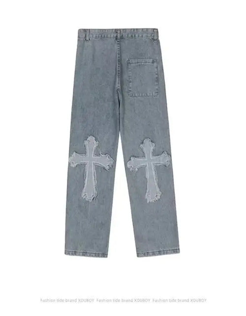 Load image into Gallery viewer, Cross Denim Pants
