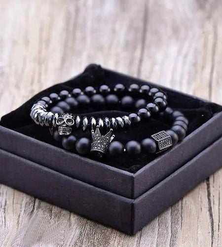 Matte Oxyn Stone Beads Bracelet