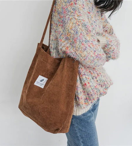 Women Corduroy Canvas Shoulder Bags