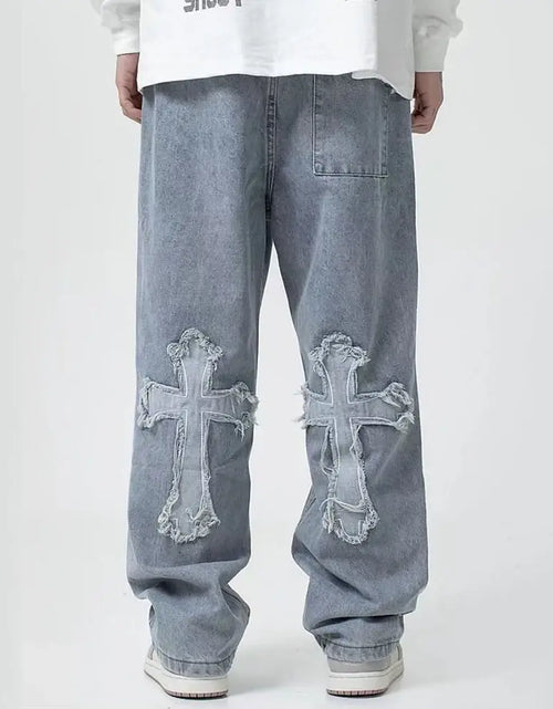 Load image into Gallery viewer, Cross Denim Pants
