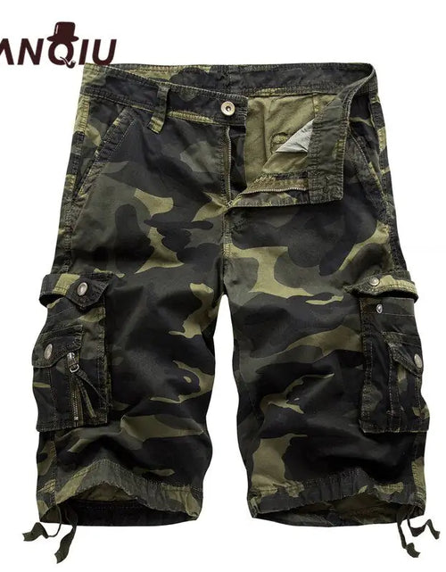 Load image into Gallery viewer, Cargo Shorts Men Military
