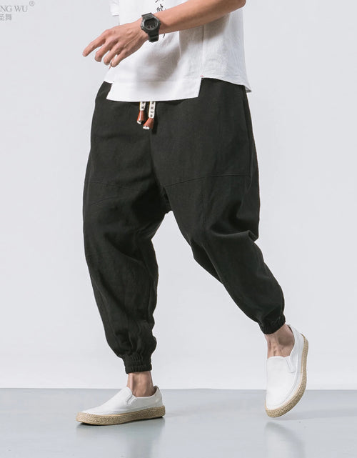 Load image into Gallery viewer, Men Kimono Haori Trousers
