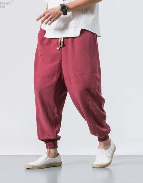 Load image into Gallery viewer, Men Kimono Haori Trousers
