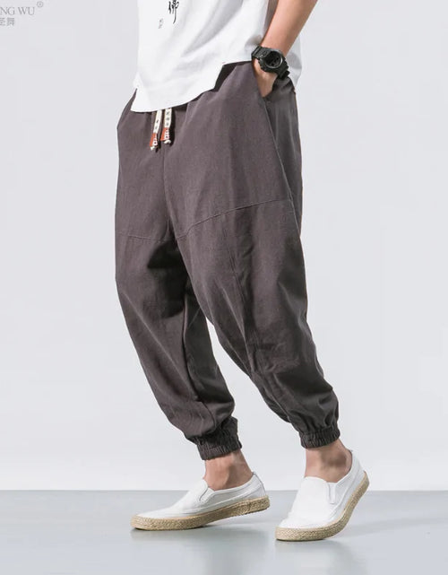 Load image into Gallery viewer, Men Kimono Haori Trousers
